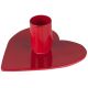 IB Laursen Kerzenhalter HERZ Rot aus Metall 6 cm für 1 dünne Kerze IB Laursen Kerzenständer Nr 90159 33