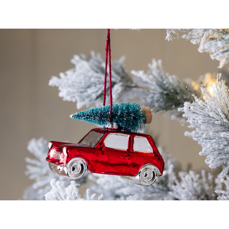 Auto Mit Baum Als Weihnachtskugel Glanz Nur Hier Bestellen