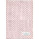 Greengate Geschirrtuch BRITT PALE PINK Rosa mit grafischem Blumen Muster Baumwolle 50x70 Greengate Geschirrhandtuch Nr COTTEABRI1912