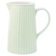 Greengate Krug ALICE Hellgrün Kanne Everyday Geschirr Pale Green 1 Liter Grün Greengate Produkt Nr STWJUGALI3906