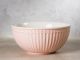 Greengate Schale ALICE Rosa Müslischale Everyday Keramik Geschirr Pale Pink 450ml Rillenmuster Hygge für jeden Tag
