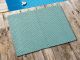 Pad Fussmatte Outdoor Teppich UNI Opal Aqua Türkis 72x92 cm am Schwimmbecken oder auf der Terrasse als Fussmatte Läufer UV und Wetterbeständig Web-Look für draussen und drinnen